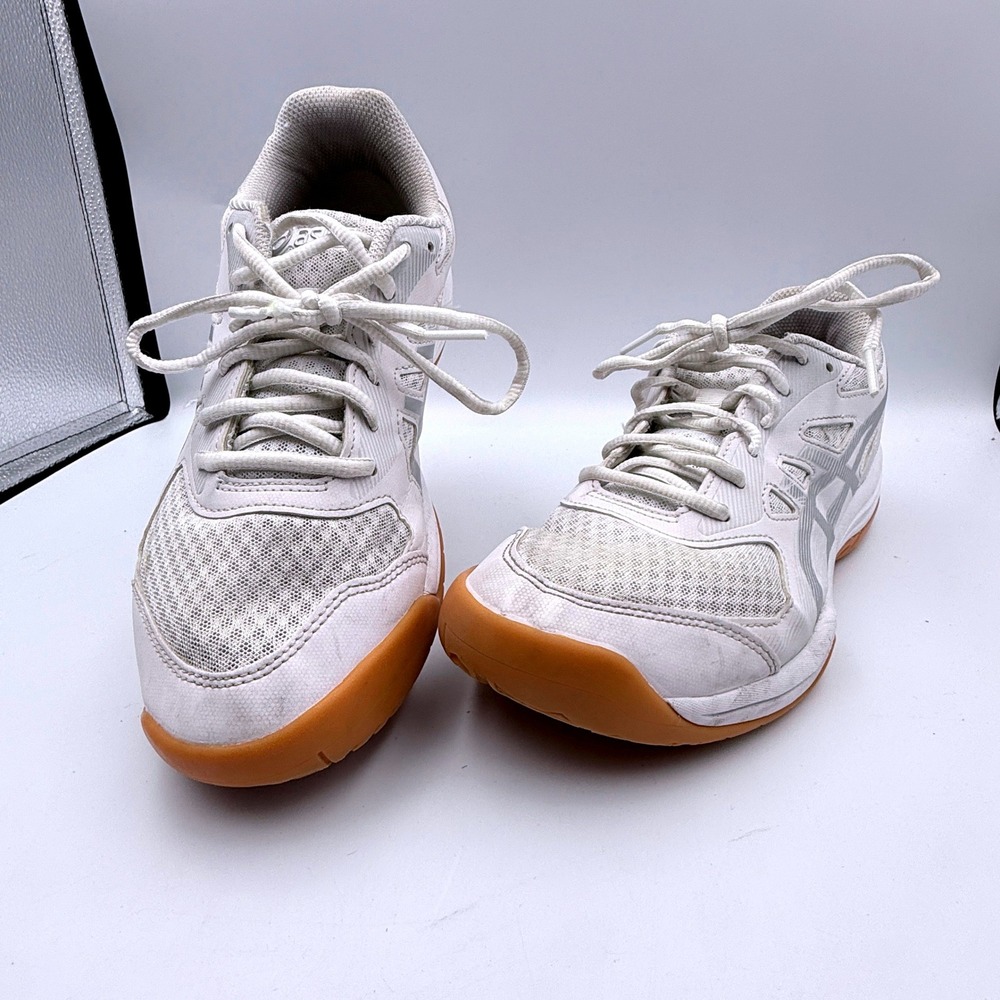 ASICS‎ Upcourt 5 Women Size 10 Volleyball Shoes White Gum Sole Sneakers 1072A088